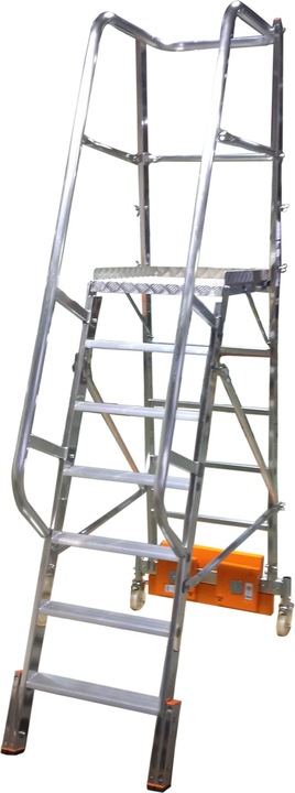 Immagine prodotto Krause Scala a piattaforma in alluminio STABILO Vario compact, per corridoi stretti (Scala a pioli, 150 cm)