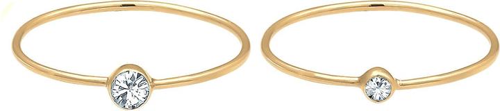Actual product image Elli Ring Set, Solitaire Ring (64, 925 Silver)