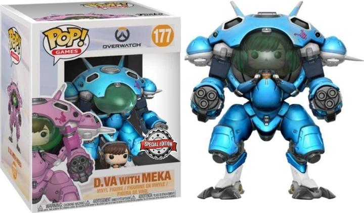 Actual product image Funko POP! - Overwatch: D.VA & Meka (Blueberry) - Super Sized
