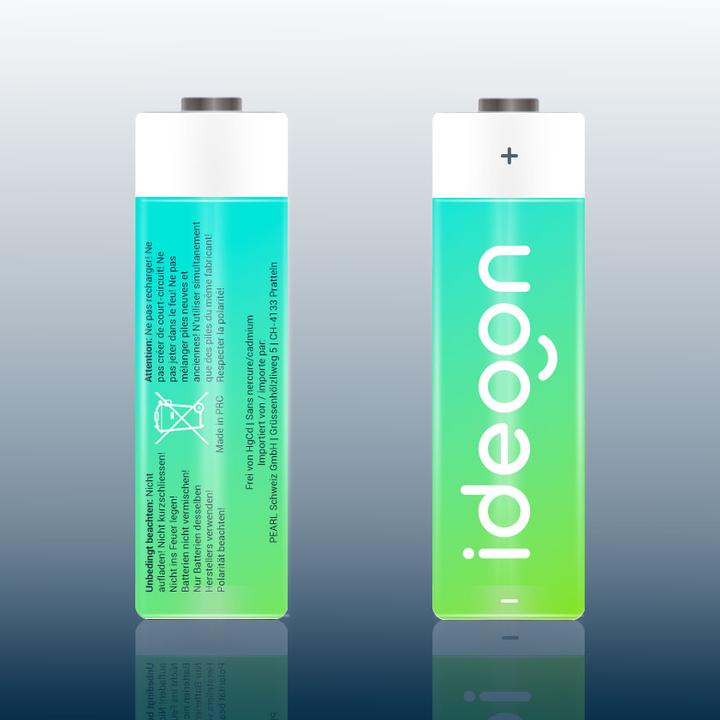 Produktbild Ideoon 20er-Pack Super Alkaline Batterien AA / LR06 (Mignon), 1,5 Volt (20 Stk., AA, 2800 mAh)