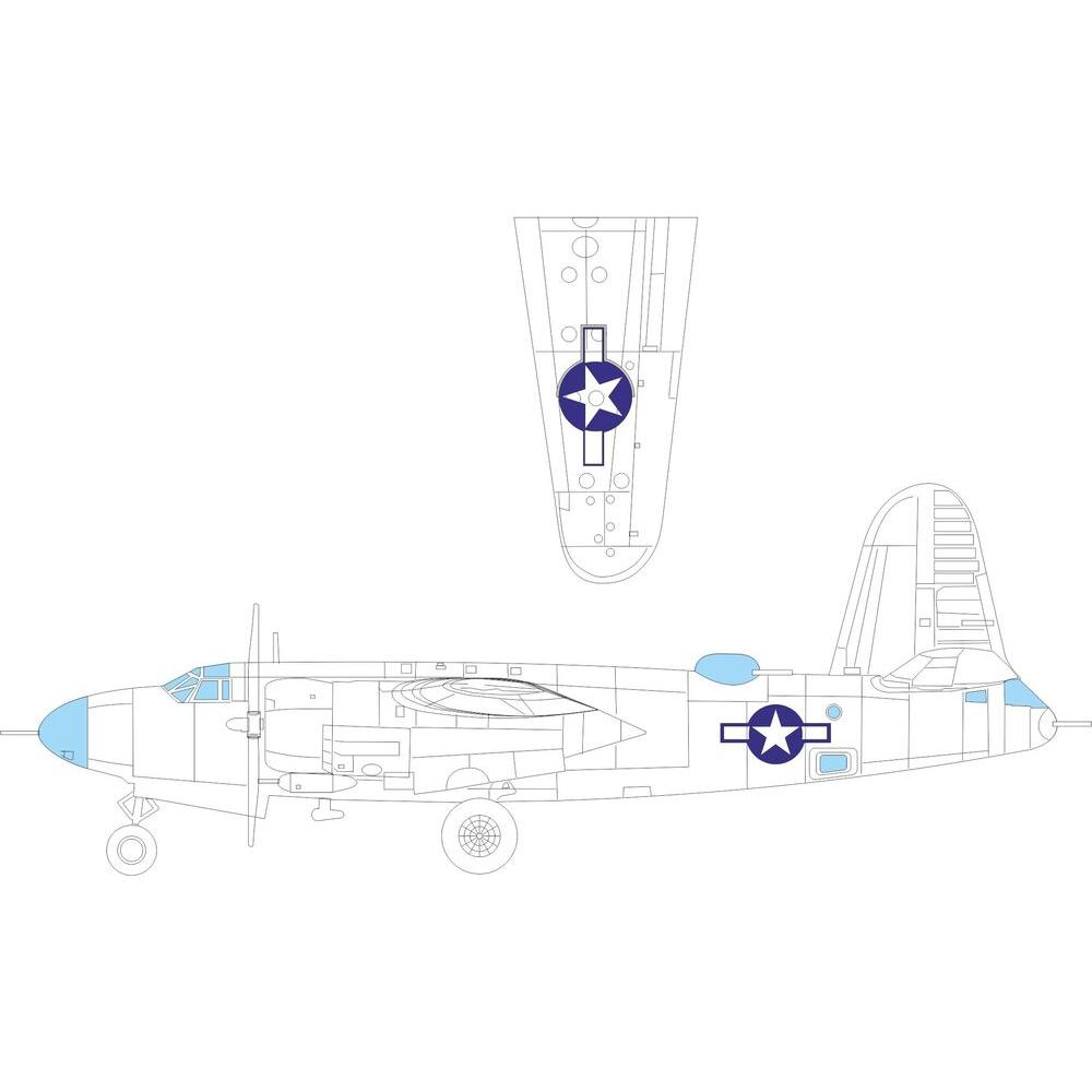 Eduard B-26B Marauder national insignia ICM