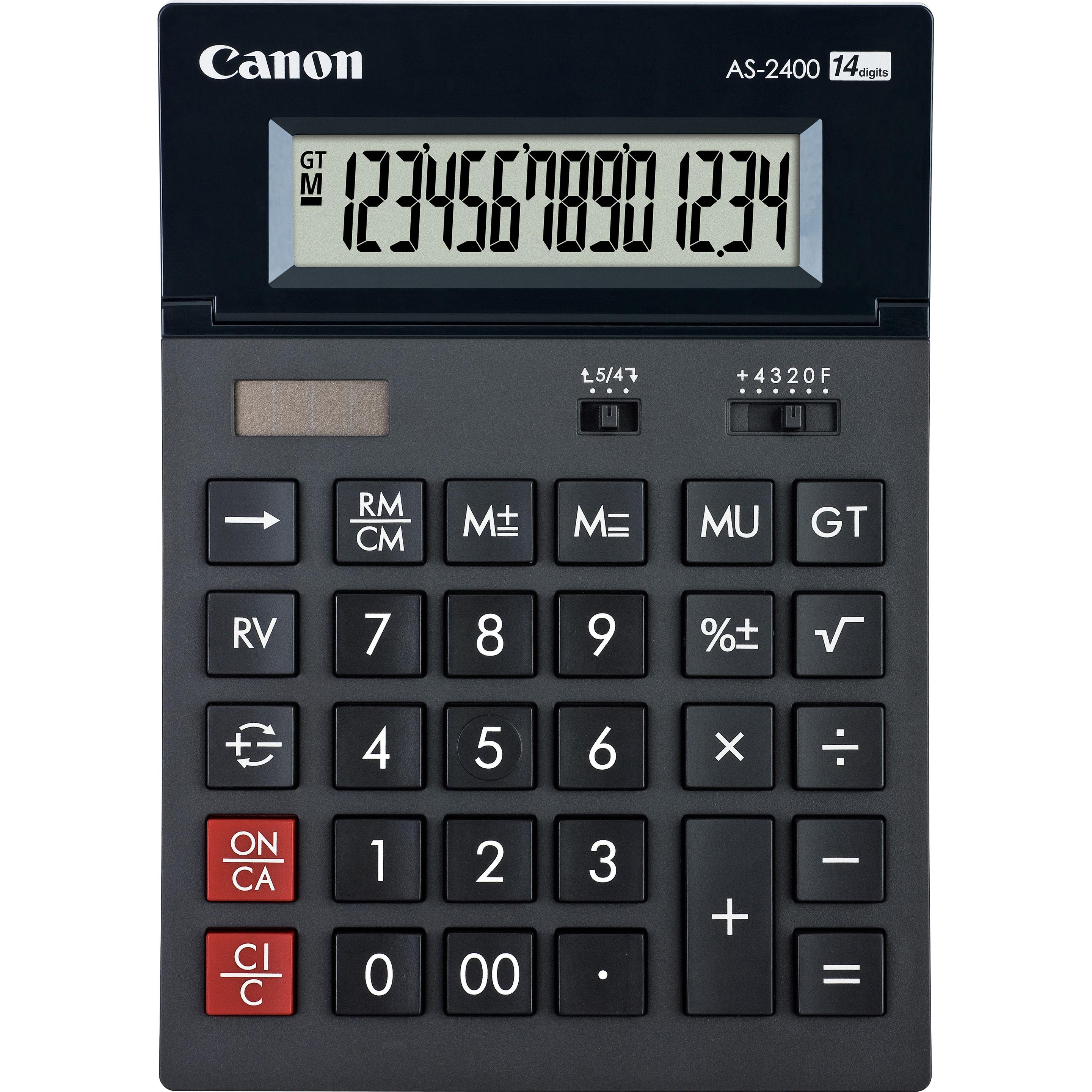 Canon, Taschenrechner, As-2400 (Solarzellen, Batterien)