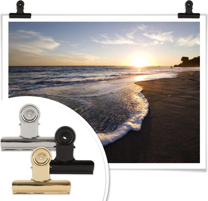 Produktbild Trenddeko Sonnenuntergang am Meer (30 x 24 cm)