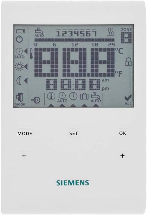 Actual product image Siemens RDE100 Raumthermostat mit Zeitschaltprogramm