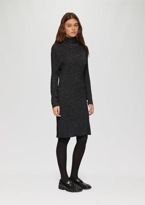 Image du produit S.Oliver Kleid Schmal geschnittenes Rippstrickkleid mit Glitzereffekt (S)