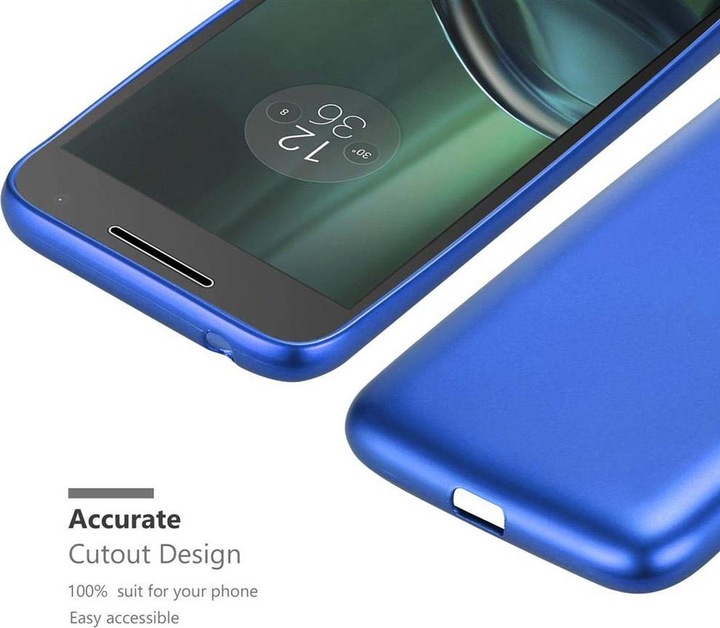 Actual product image Cadorabo TPU Matt Metallic Cover (Motorola Moto G4 Play)