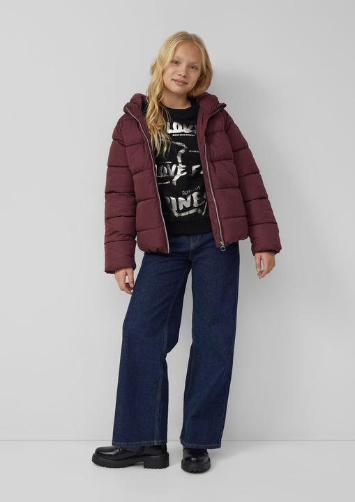 Produktbild s.Oliver Sweatshirt Kuscheliges Oversize Sweatshirt mit Folienprint (134, 140)
