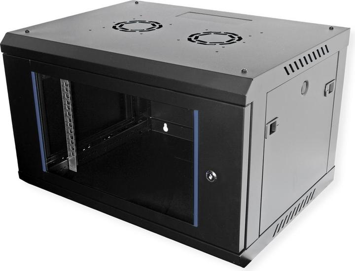 Produktbild Value 19-Zoll Wandgehäuse 6HE 600x450mm schwarz, Bausatz (6 HE, 19 Zoll Rack)