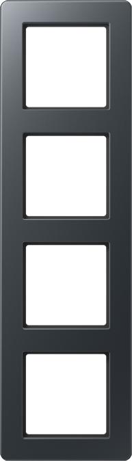 Actual product image JUNG Mounting frame 4f anth mt A / A FLOW Kst AF584BFANM