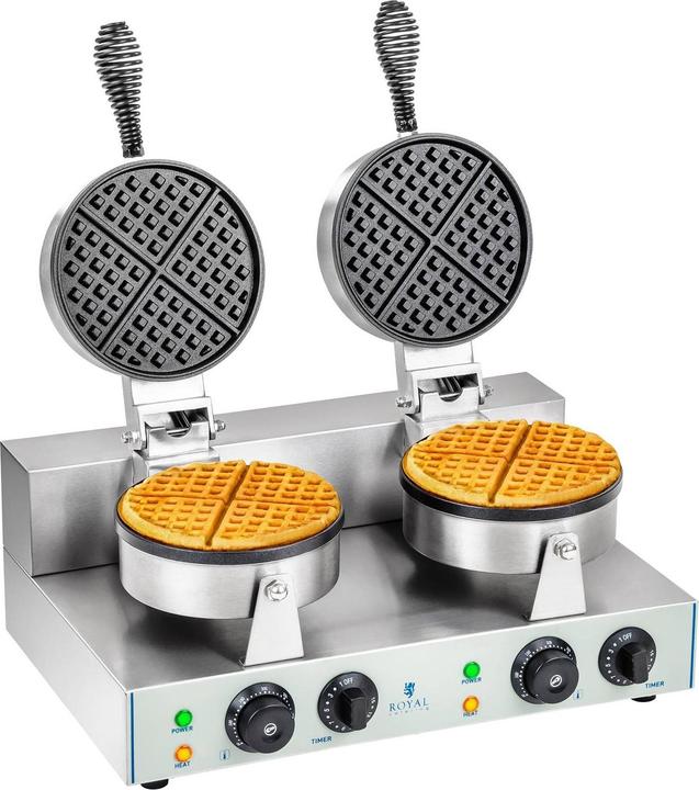 Royal Catering Waffeleisen Doppel Waffelautomat Waffeln Brüsseler Waffel Doppelwaffeleisen