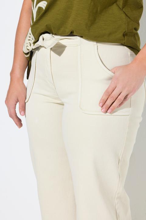 Produktbild Ulla Popken Jeans-Culotte, weites Bein, Elastikbund (48)