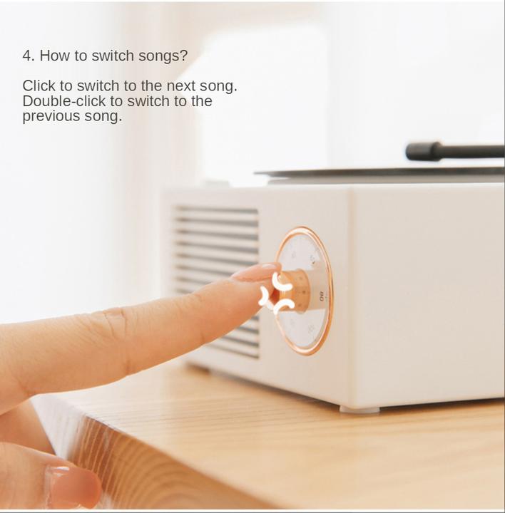 Produktbild PhoneLook Retro vintage Bluetooth Speaker Vinyl Plattenspieler
