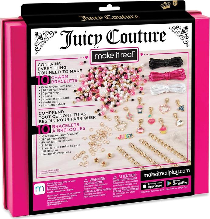 Image du produit Make it Real Zestaw do tworzenia bransoletek - Juicy Couture Pink and Precious