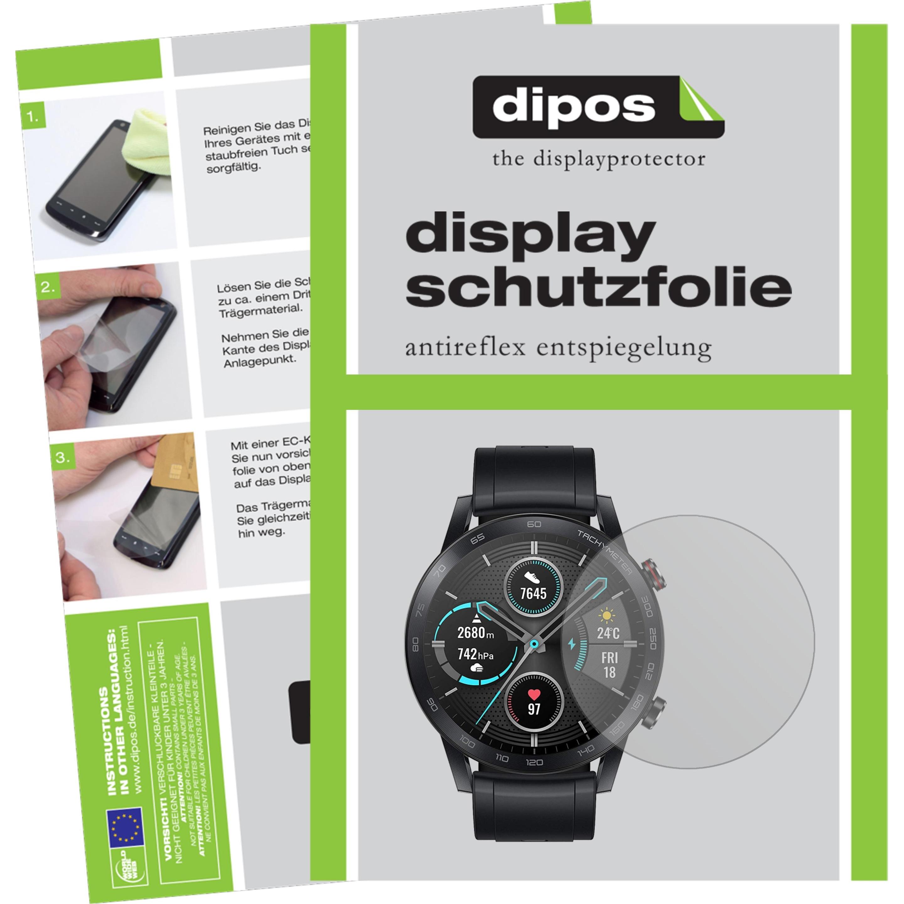 Dipos Displayschutzfolie Antireflex, Smartwatch Schutzfolie, Transparent