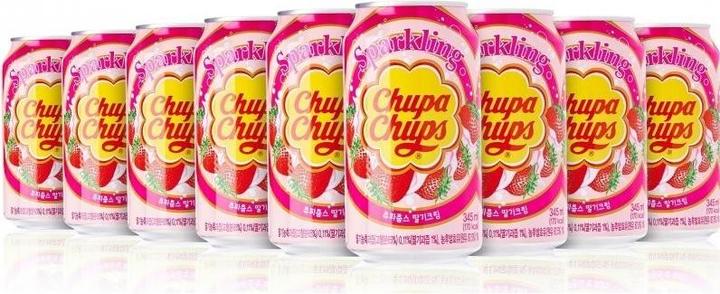Produktbild Chupa Chups STRAWBERRY Cream Kiste (24 x 35 cl)