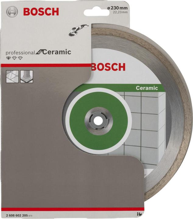 Produktbild Bosch Professional Zubehör Diamanttrennscheibe Standard for Ceramic, 230 x 22,23 x 1,6 x 7 mm, 1er-Pack