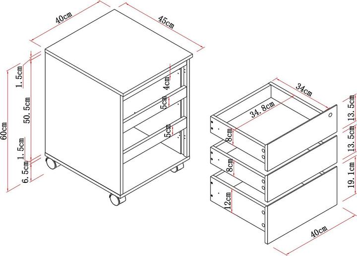Produktbild Vente-unique Olberda (40 x 45 x 60 cm)