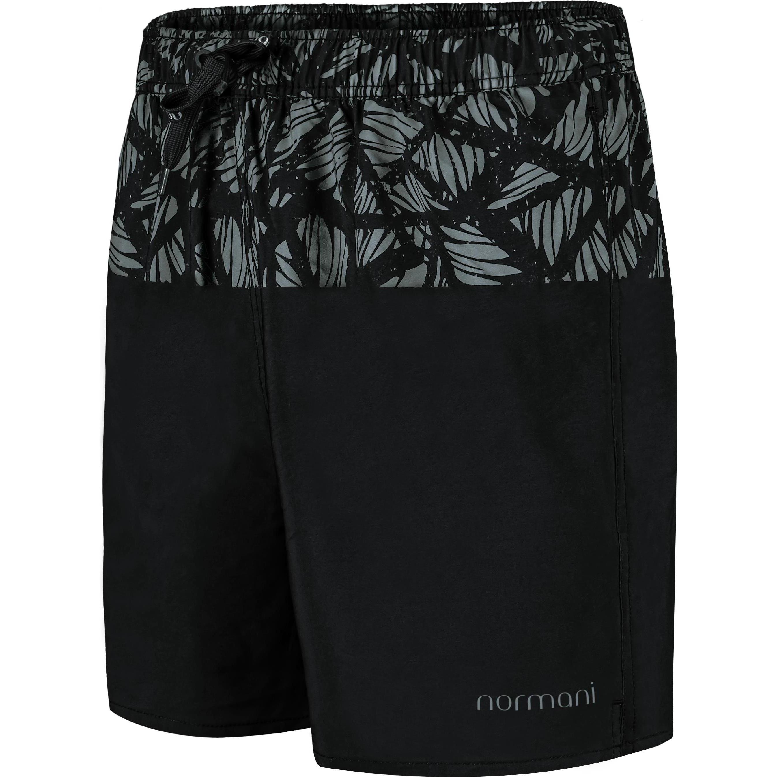 Thumbnail - Normani, Herren, Badehose, Herren Badeshorts Lahaina, Schwarz, (3XL)