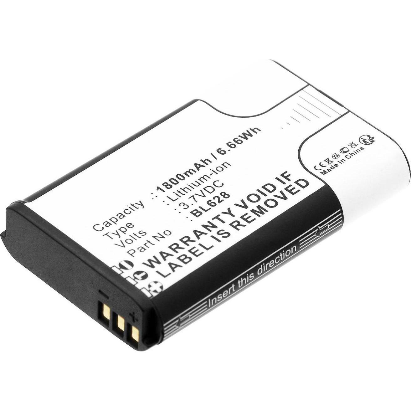 CoreParts Battery for Retevis Two-Way (1 Zellen, 1800 mAh), Notebook Akku, Weiss, Schwarz