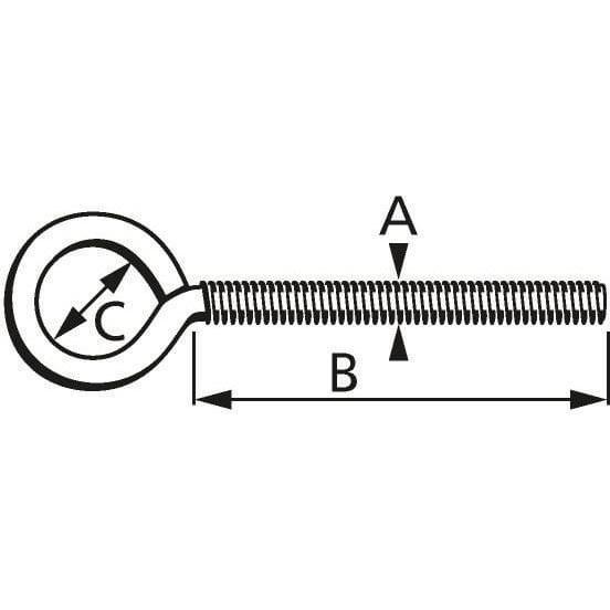 Thumbnail - Suki, Schrauben, Ringschraube M6x40mm (4 Schrauben pro Stück)