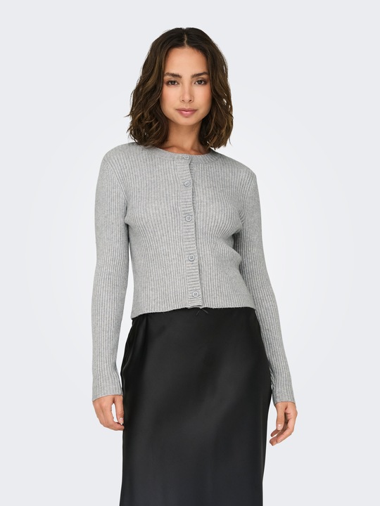 Actual product image Only Regular fit round neck cardigan Cardigan (L)