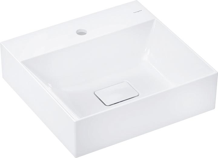 Actual product image hansgrohe Xelovos E hand-rinse basin, without overflow, 500x480mm, SmartClean, polished, with pop-up (512 mm, 500 mm)
