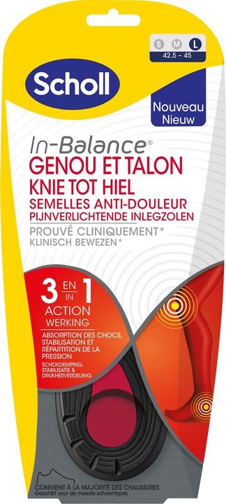 Produktbild Scholl ExpertSupport Knee and Heel Pain Relief Soles - Size 42.5-45