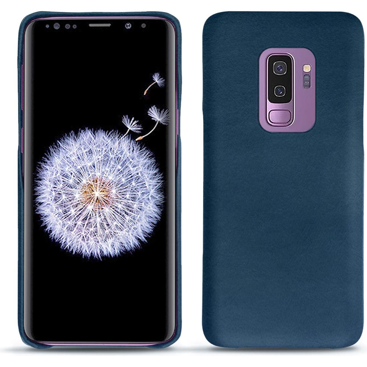 Noreve Lederschutzhülle (Samsung Galaxy S9+), Smartphone Hülle, Blau