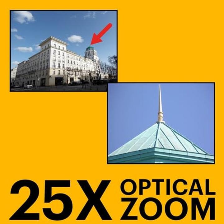 Immagine prodotto Kodak Fotocamera digitale bridge 16 MP, zoom 25x, video HD 1080p, grandangolo 24 mm, display LCD 3 pollici (16 Mpx, 25 x)