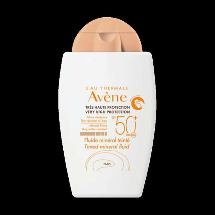 Actual product image Avène Solar fluid mineral tinted SPF50+ (Suntan cream, SPF 50+, 40 ml, 72 g)