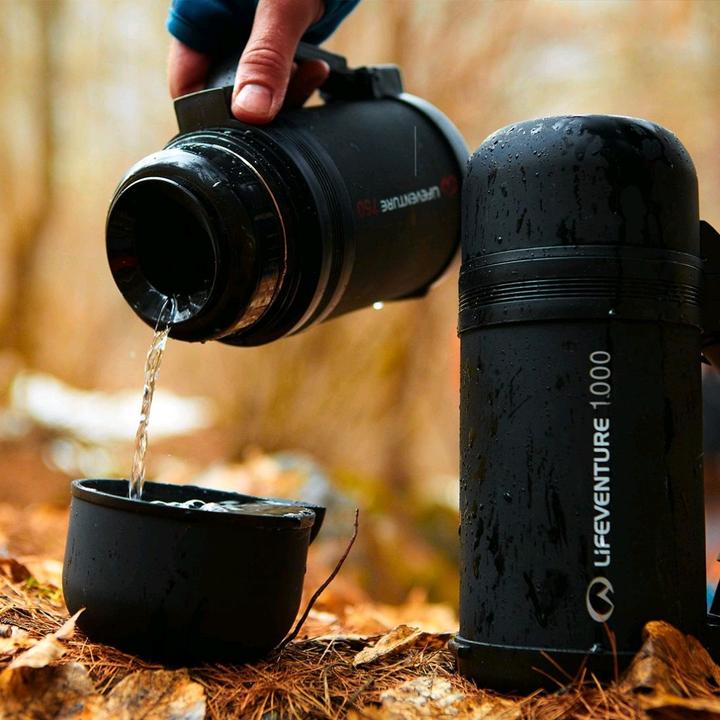 Image du produit Lifeventure TiV Widemouth Vacuum Flask 1000, gris foncé (1 l)