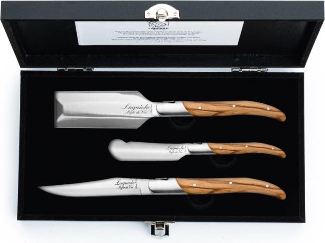 Produktbild Laguiole Charcuterie Set Olivenholz