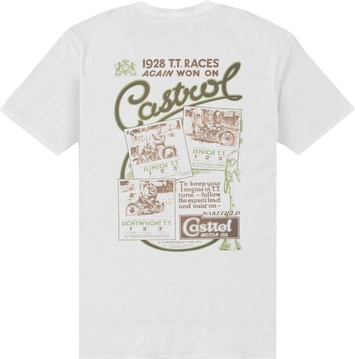 Immagine prodotto Castrol TT Races Maglietta Adulto Unisex (M)