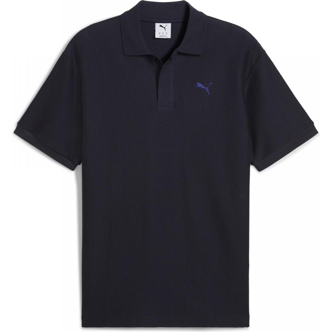 Puma, Herren, Shirt, PREMIUM ESS Relaxed Jacquard Polo, Braun, (L)