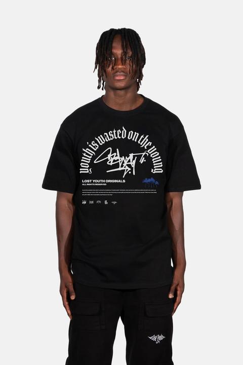 Produktbild Lost Youth LY TEE GRAFFITI black L (L)