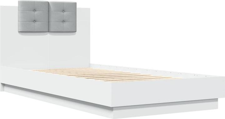 Actual product image vidaXL Bed frame with Sonoma oak headboard (135 x 190 cm)