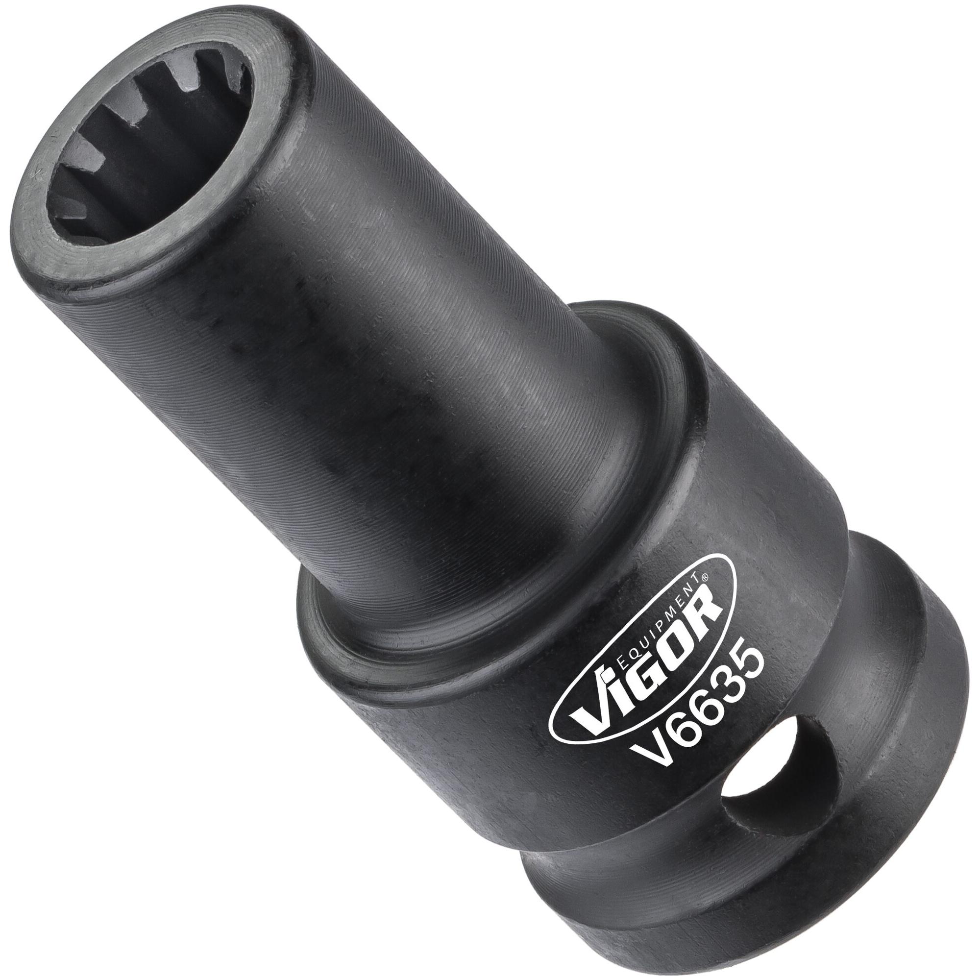 Vigor, Steckschlüssel + Stecknuss, 1/2" KRAFTEINSATZ BREMSVERSCHR.11,5