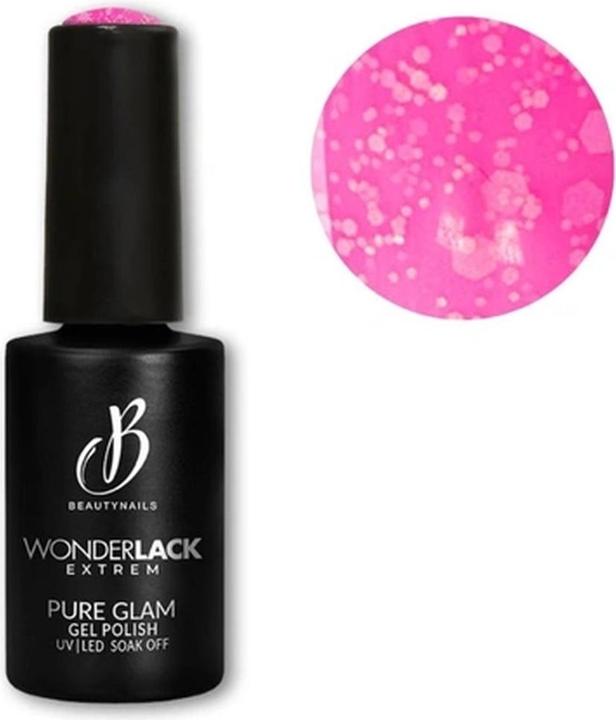 Actual product image Beautynails Bna We Pure Glam Shock Pink Nail Polish - 8 Milliliters