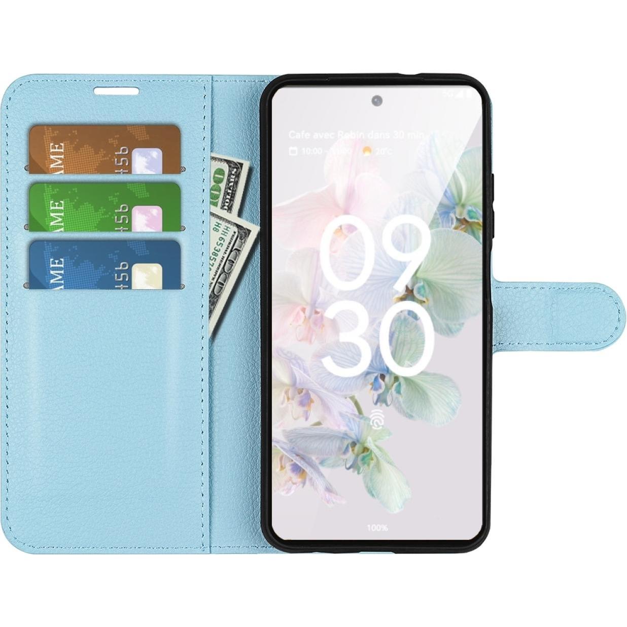 Thumbnail - Screenguard Google Pixel 7 Leather Guard Lederhülle (Google Pixel 7), Smartphone Hülle, Blau