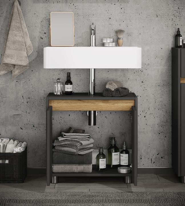 Produktbild VCM Holz Badschrank Badunterschrank Cosila (57 x 33 x 55 cm)