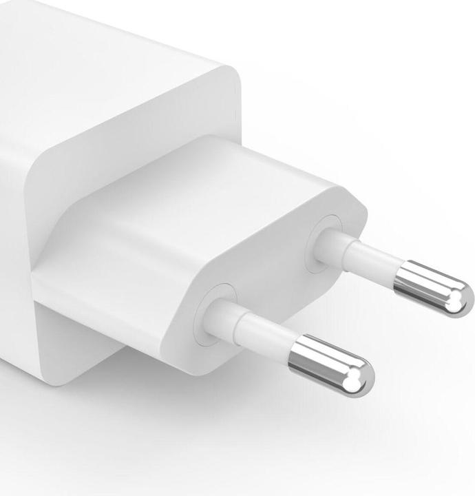 Produktbild Hama Schnellladegerät, 1x USB-C PD, 1x USB-A QC, Mini-Ladegerät, 45 W, Weiss (45 W, 2 Ports)