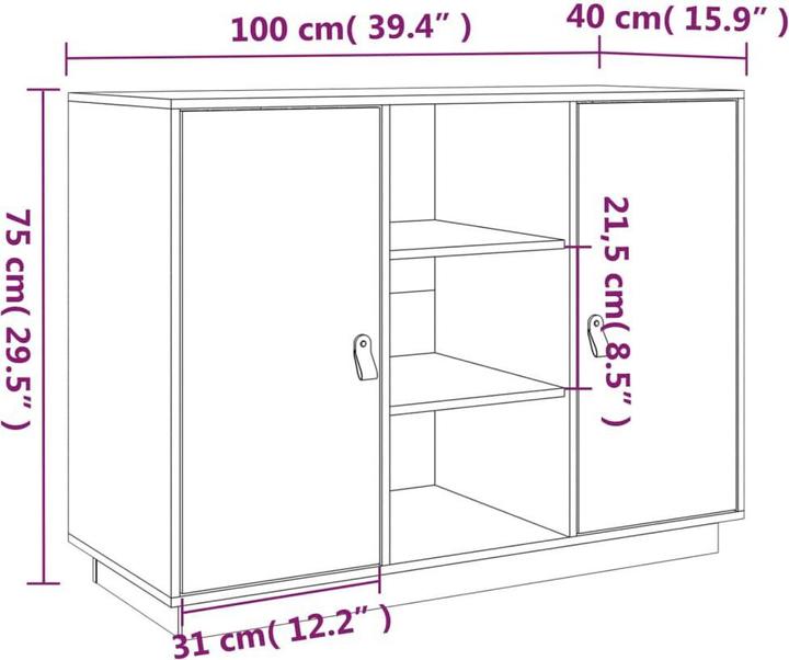 Immagine prodotto vidaXL Emiliano (100 x 40 x 75 cm)