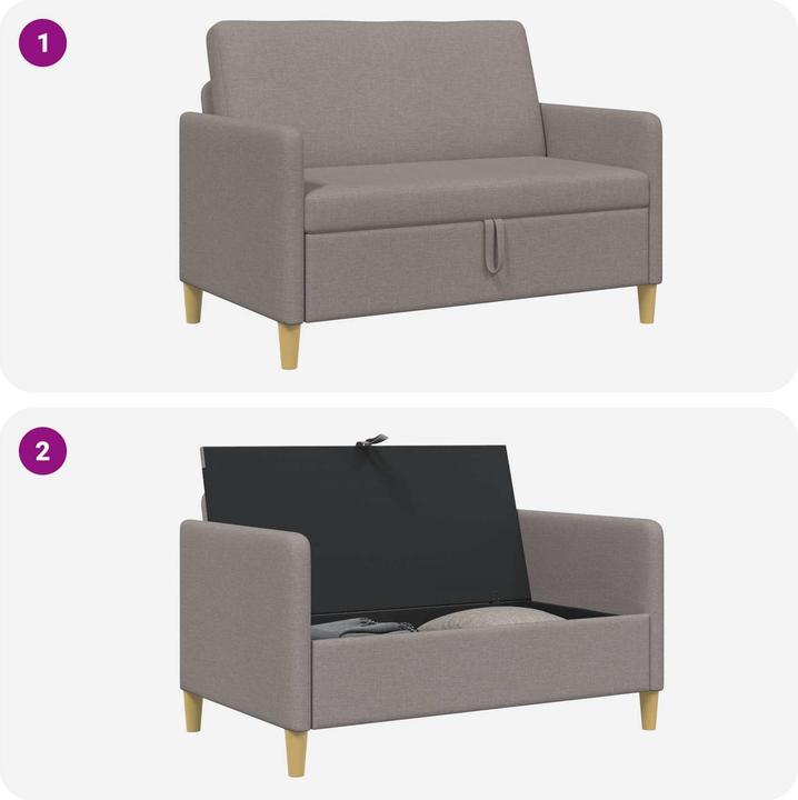 Produktbild vidaXL Modernes Sofa (2-Sitzer)