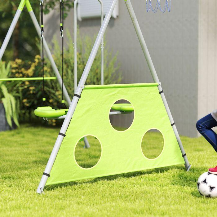 Produktbild Swisshandel24 4 in 1 Schaukelgestell Outdoor Schaukelgerüst mit Schaukel, Metallgestell