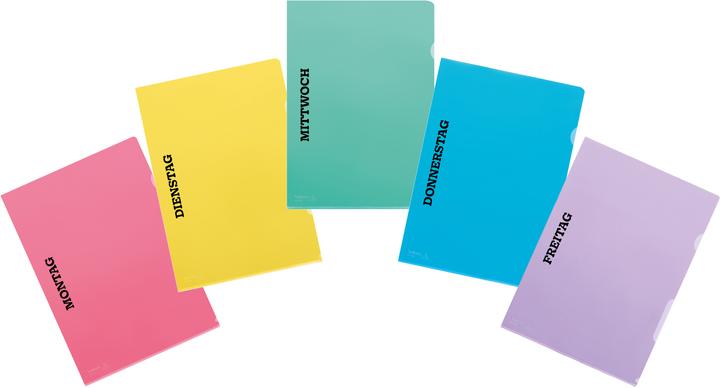 Produktbild Kolma Sichtmappe A4 Fashion "Wochentage" assortiert (A4, 10x)