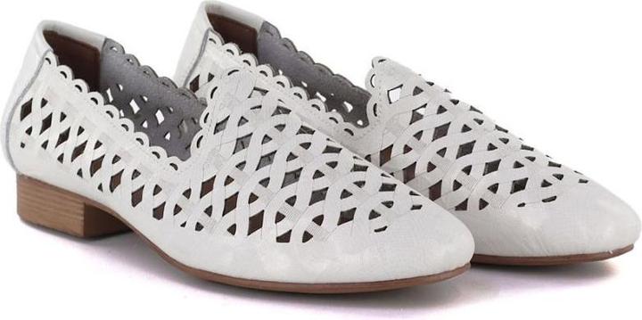 Image du produit Jezzi Women's leather openwork shoes, white OL50-1 (40)