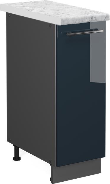 Anthrazit, Blau, Dunkelblau hochglanz, Marble-Weiss