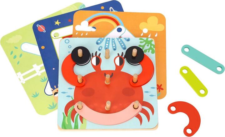 Actual product image Tooky Toy Learning Puzzle TH123 Wood 24-pcs. (3 - 5 years)