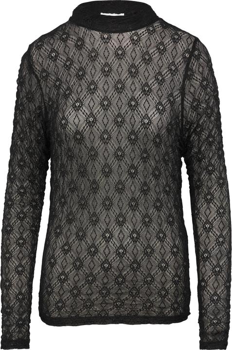 Actual product image S.Oliver T-Shirt Transparentes Spitzen-Shirt mit Stehkragen (44)