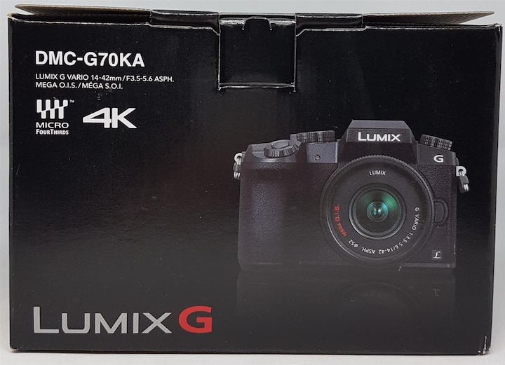 Actual product image Panasonic DMC-G70KAEGK Lumix G (14 - 42 mm, 16 Mpx, Micro Four Thirds)